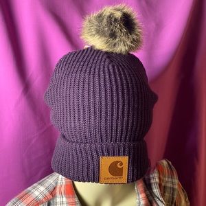 Carhartt Cable Knit Pom Pom Fleece Hat